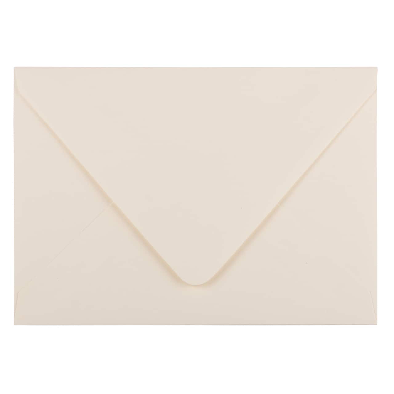 JAM Paper Ivory A7 Invitation Envelopes with Euro Flap, 50ct.